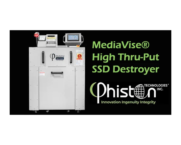 Phiston MediaDice High Thru-Put SSD Disintegrator