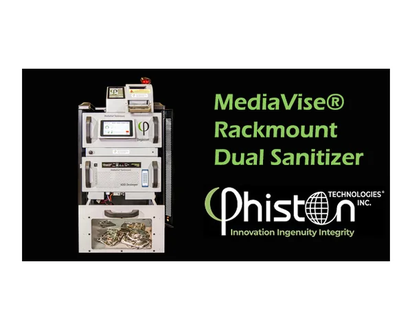 Phiston MediaVise Rackmount Dual Sanitizer